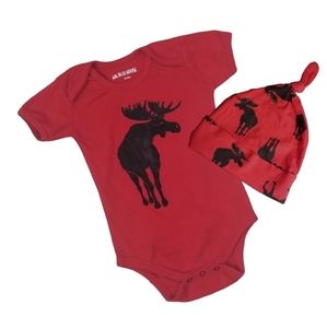 EUC Moose Onesie Set